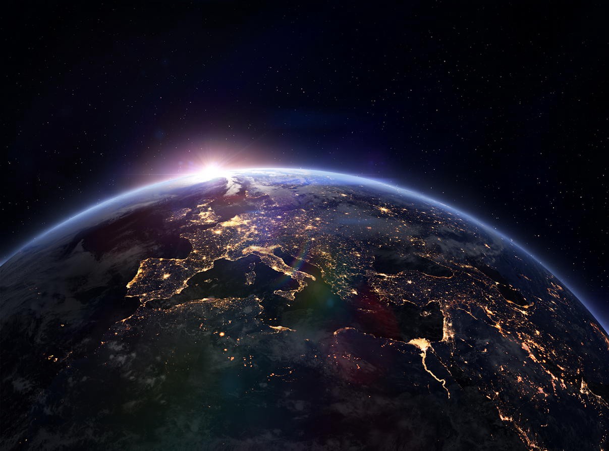 View of Earth from space
