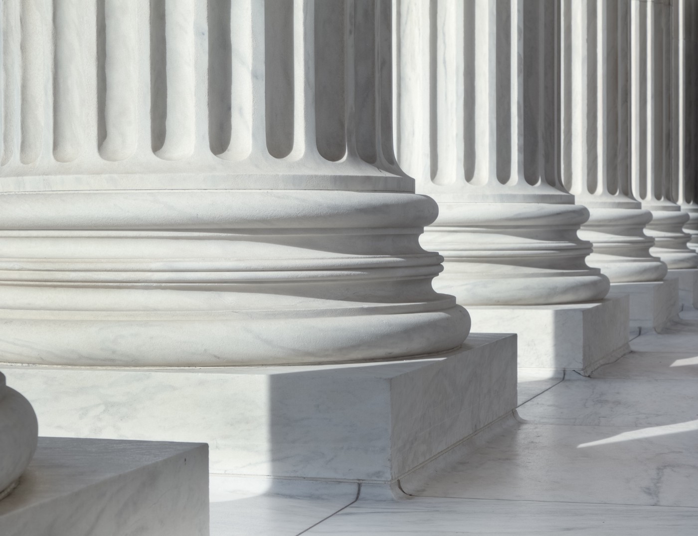 An image of architectural detail from the United States Supreme Court building